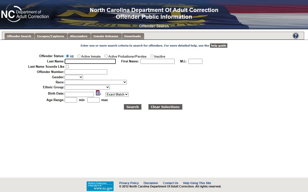 Granville County court charges offender public information source
