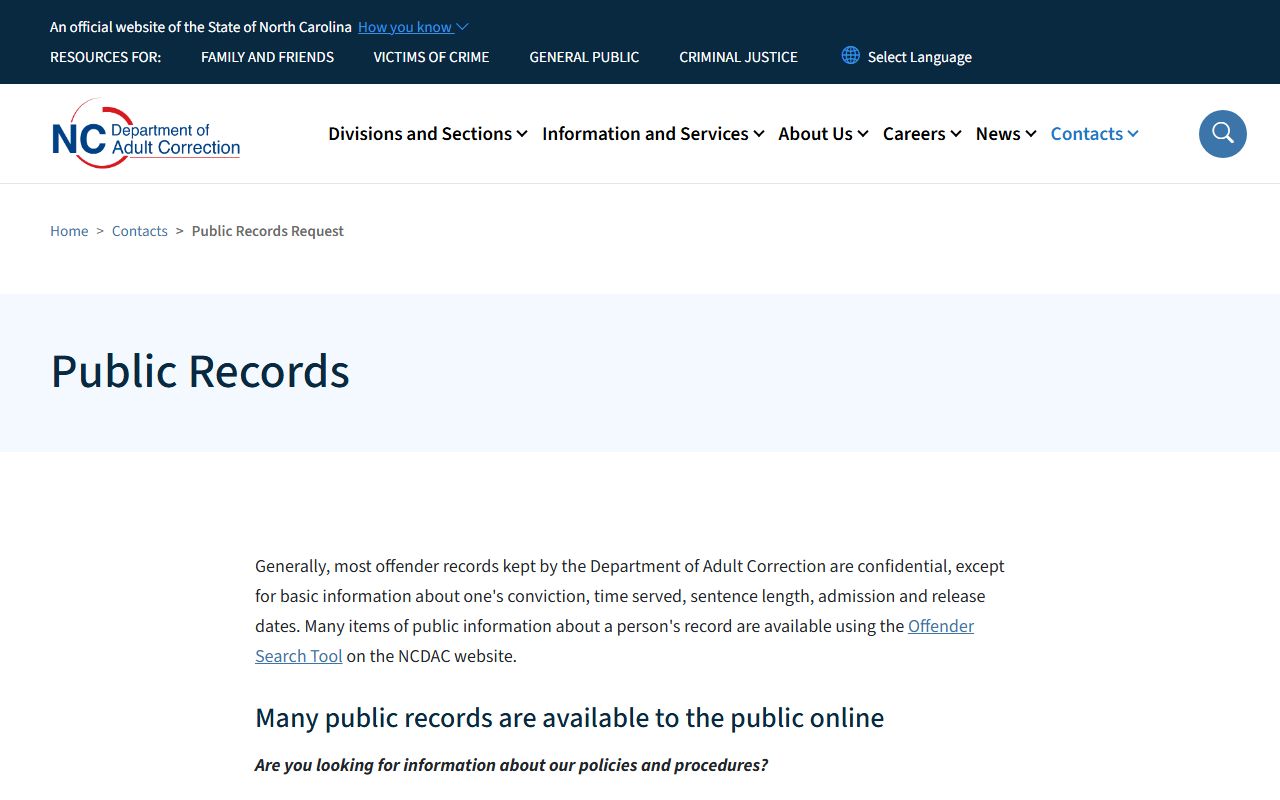 Granville County arrest records public records source