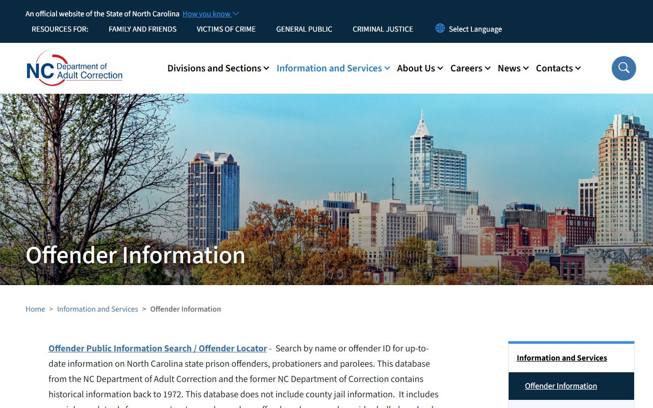 Granville County court charges NCDAC criminal search source