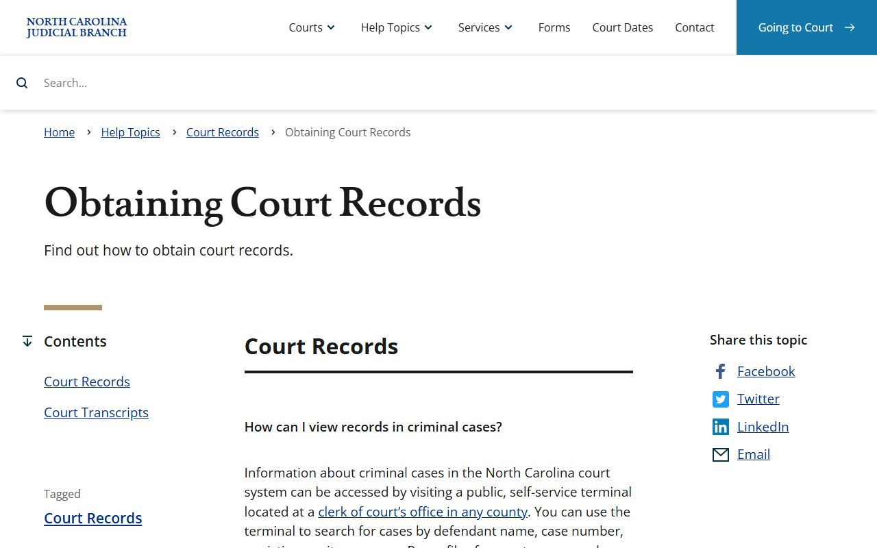 Granville County Court records obtaining court records help topic
