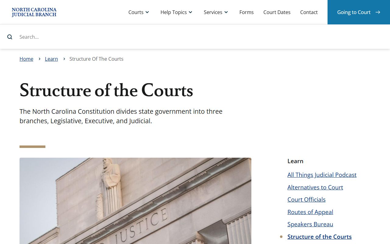 Granville County Court records North Carolina court structure